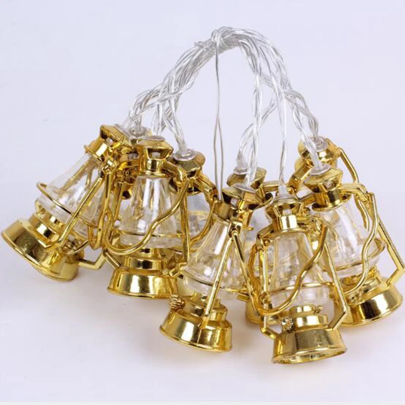 Мусульманский Рамадан фонарь ИД Мубарак Хэллоуин масляная лампа батарейный блок