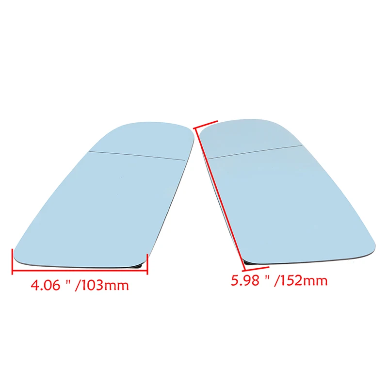 Синее боковое зеркало заднего вида POSSBAY с подогревом автомобильное внешнее