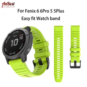 Силиконовый ремешок для Fenix 66 Pro Мягкие силиконовые полосы 22 мм браслет для Fenix 6Fenix 5 Smartwatches