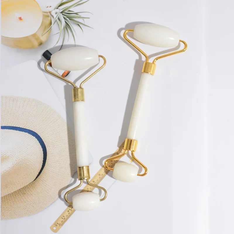 Нефритовый роликовый камень Obsidian натуральный массажер для лица тонкий