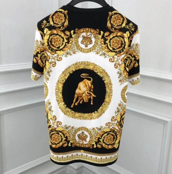 

2021 21ss spring brand royal print designer t shirts tees tops for men luxury punk gothic famous casual cotton