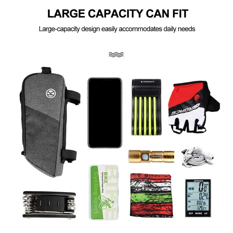 

NylonCycling BagTriangle Pouch Frame Holder Mobile Phone Bag Case Holder Screen Phone Mount Bags Waterproof Bicycle Bag