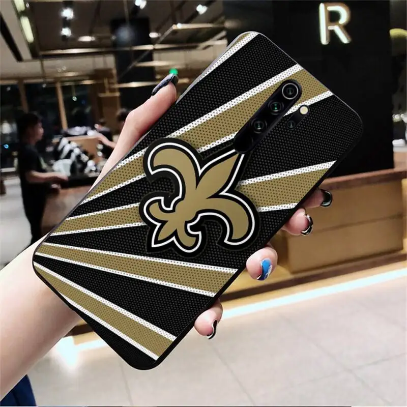 Чехол для телефона YJZFDYRM Fleur De Lis Gold Navy Redmi Note 9 8 8T 8A 7 6 6A Go Pro Max K20|Бамперы| |