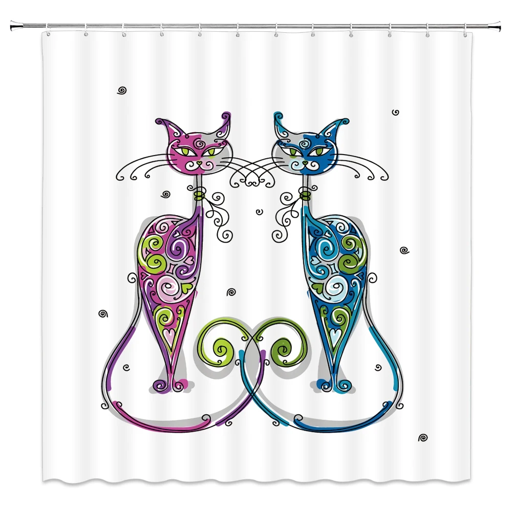 Водонепроницаемая занавеска для душа в ванную комнату цветные занавески ванны с