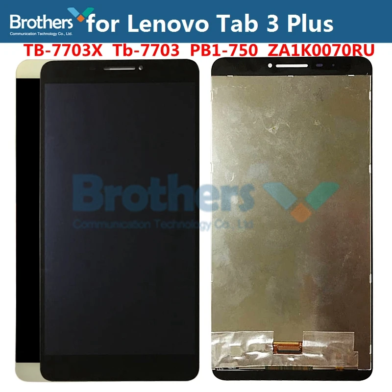 ЖК-экран для lenovo Tab 3 Plus TB-7703X Tb-7703 PB1-750 ZA1K0070RU ЖК-дисплей сенсорный экран дигитайзер ЖК-сборка ЖК-экран
