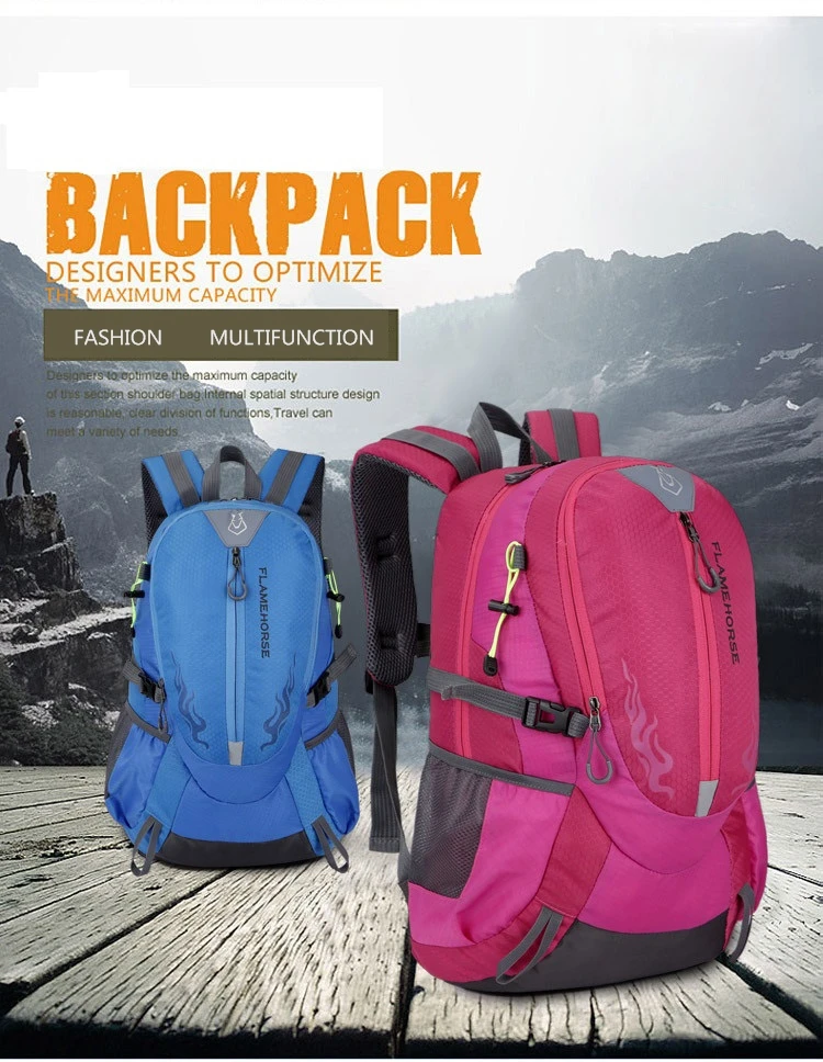 

S.IKRR 40L Outdoor Climbing Backpack Durable Waterproof Women&Men Hiking Backpack Travel Bag Camping Trekking Sport Rucksack