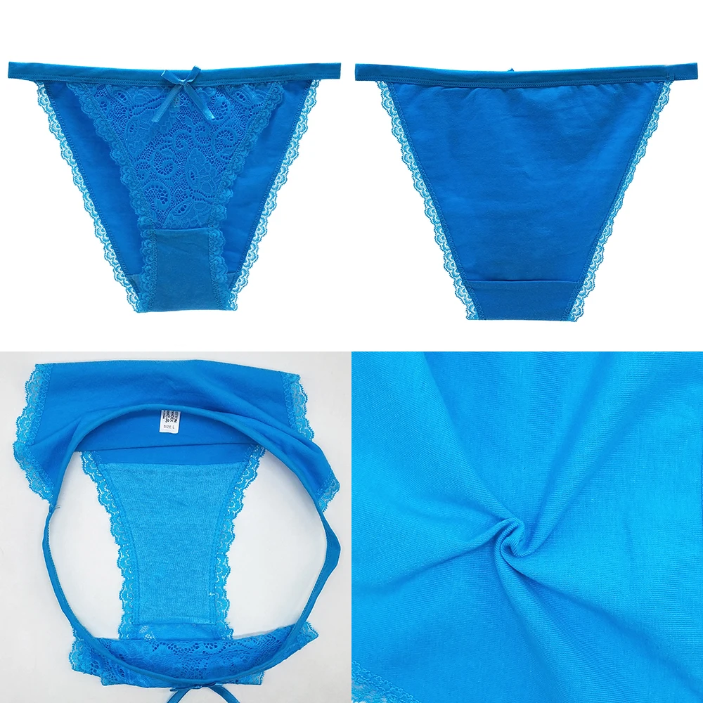 

Sexy Briefs Front Lace Women Underwear Everyday Low Rise Panties Breathable Transparent Ladies Knickers Lingerie 3 PCS/Lot