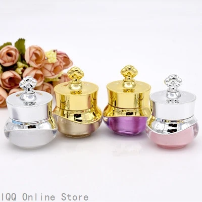 5g Корона белого цвета Цвета: золотистый фиолетовый Роскошные Мини баночка для