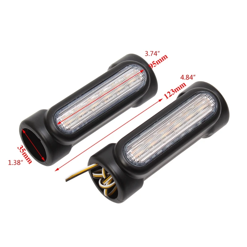 

Motorcycle Metal Highway Crash Bar LED Switchback Light White Amber Turn Signal Clear Smoke Lens Driving Light/Turn Sign