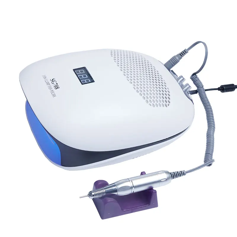 3-в-1 пылесос от пыли для ногтей УФ-лампа и дрель маникюрный - Цена: 8574.45