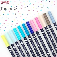 japan tombow ab t set soft tip watercolor pen double head thickness design colored brush