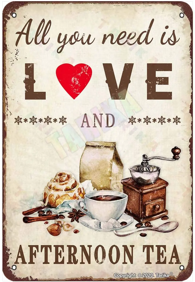 Все что вам нужно это любовь и послеобеденный чай для дома комнаты офиса клуба