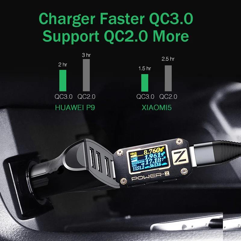 YKZ автомобильное зарядное устройство Быстрая зарядка QC 3,0 Автомобильное зарядное устройство 4 порта быстрое автомобильное зарядное устройство для телефона автомобильное зарядное устройство USB для samsung Xiaomi iPhone