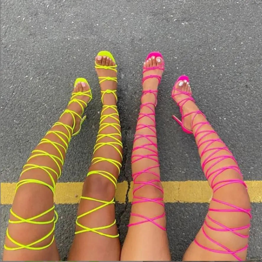 

2020Summer shoes Cross strapped Roman style hollow sexy sandals