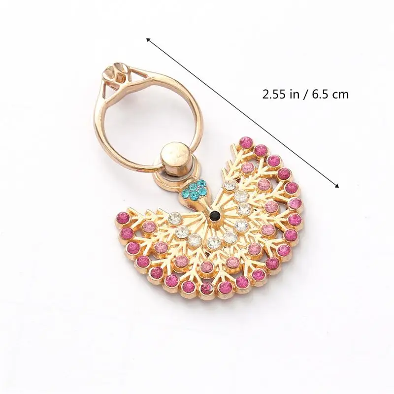 Стразы в форме павлина кольцо подставка для телефона универсальный держатель