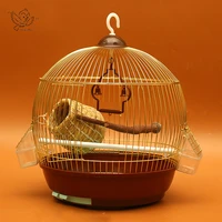 tt budgerigar bird cage large stainless steel electroplated starling brother xuan feng peony iron art