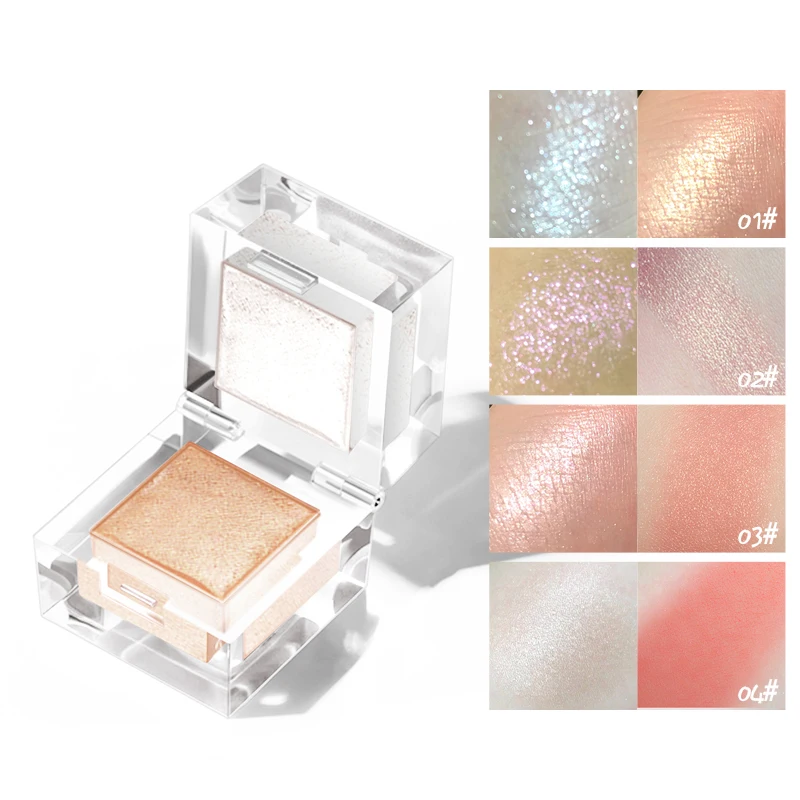4 цвета контурный Хайлайтер для лица Палитра Макияж восстановления румян пудра