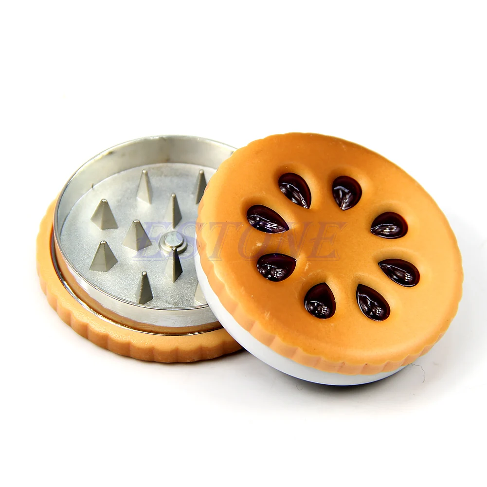 Новая продажа печенья дизайн травяные травы табакерка дробилка для дыма ручной