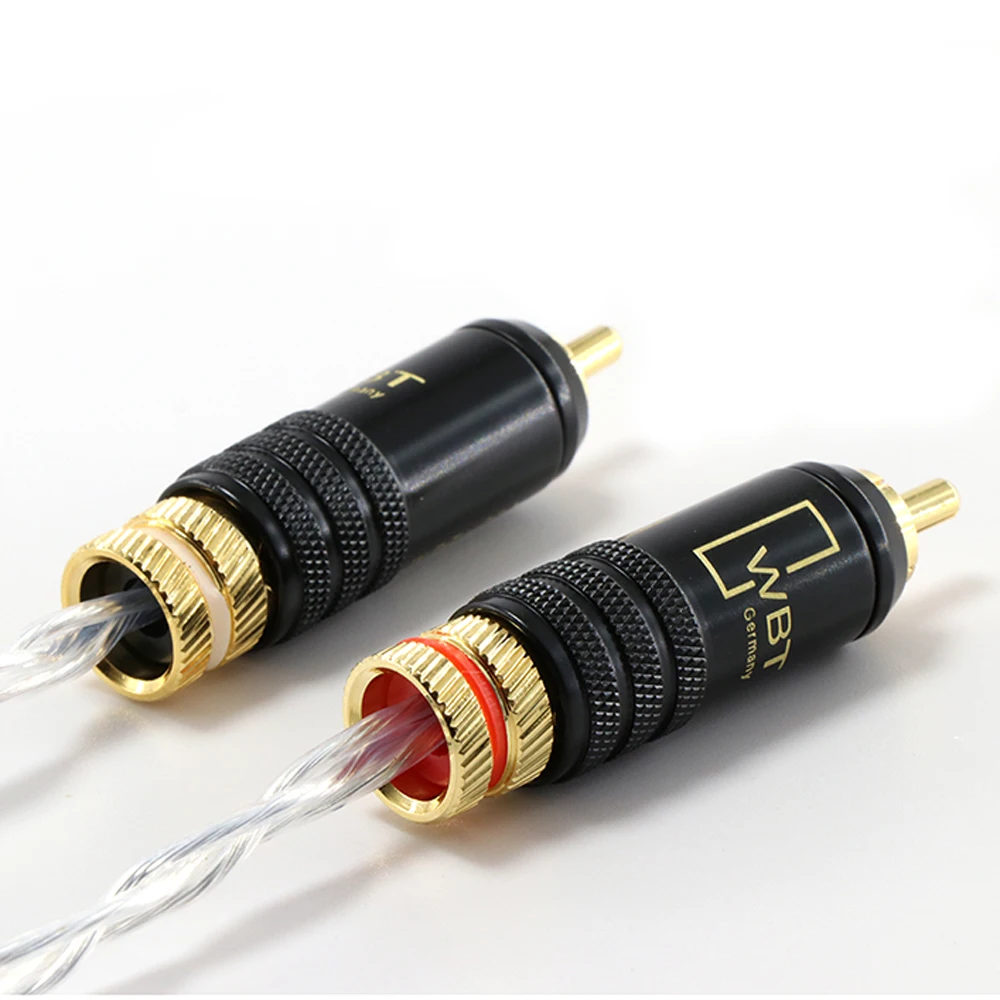 Переходник RCA/RCA посеребренный Hi-Fi аудио для CD/AMP | Электроника