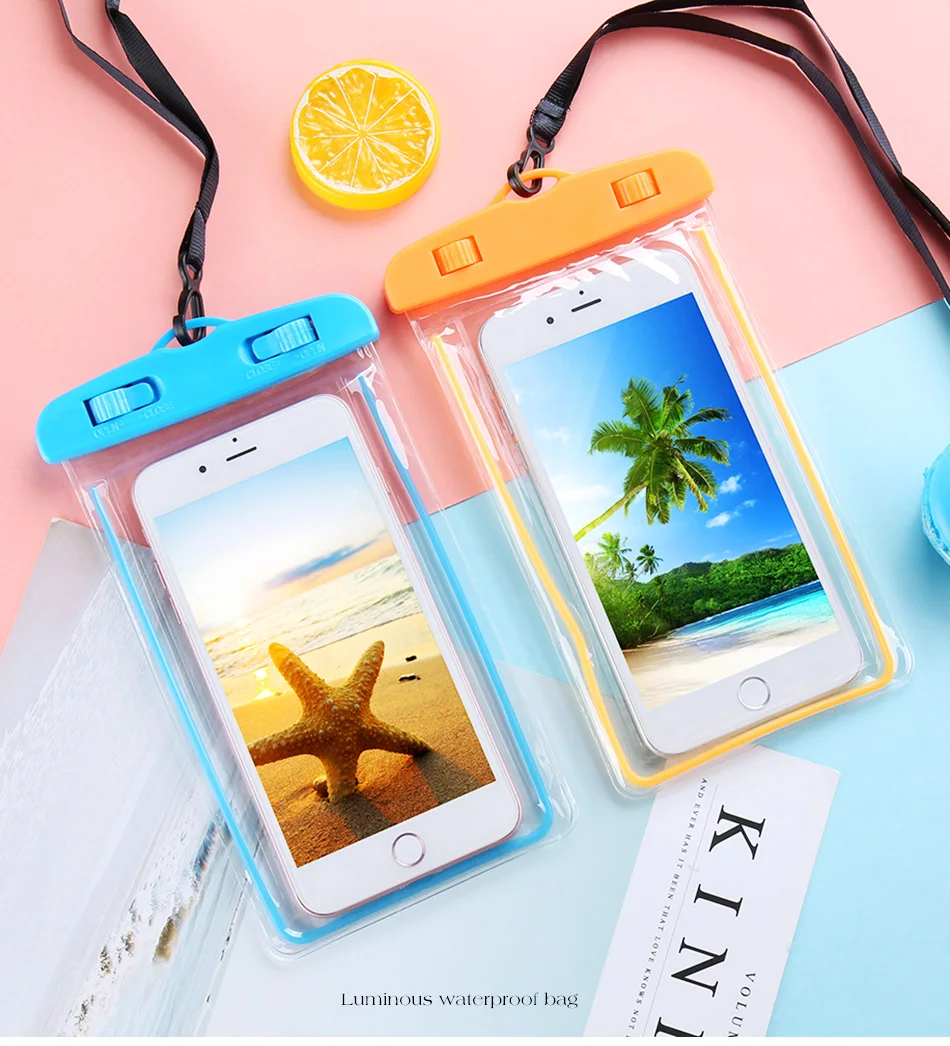 

Must-have in summer Universal Waterproof Case For iPhone 12 11 8 X Xs Max Cover Bag Cases For Phone Coque Water proof Phone Case