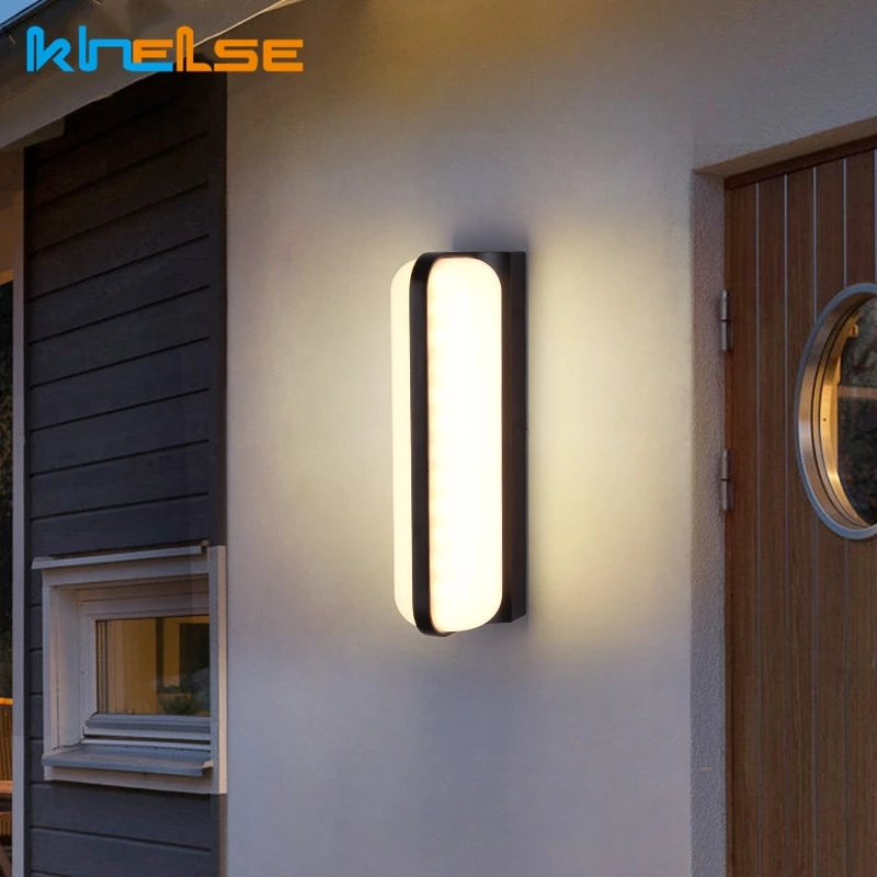 Современный простой светодиодный настенный светильник Алюминий открытый