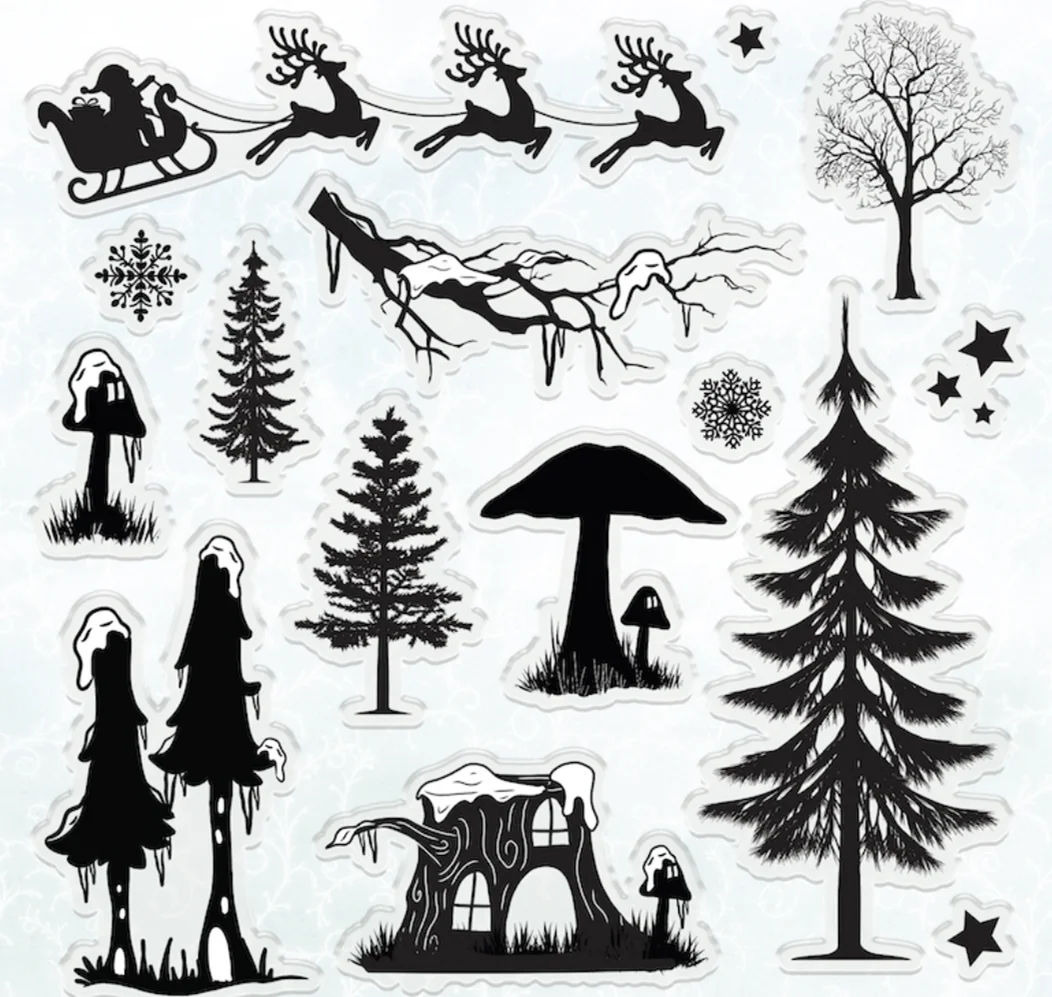 Дерево прозрачные штампы для DIY скрапбукинга/изготовление открыток/Детские