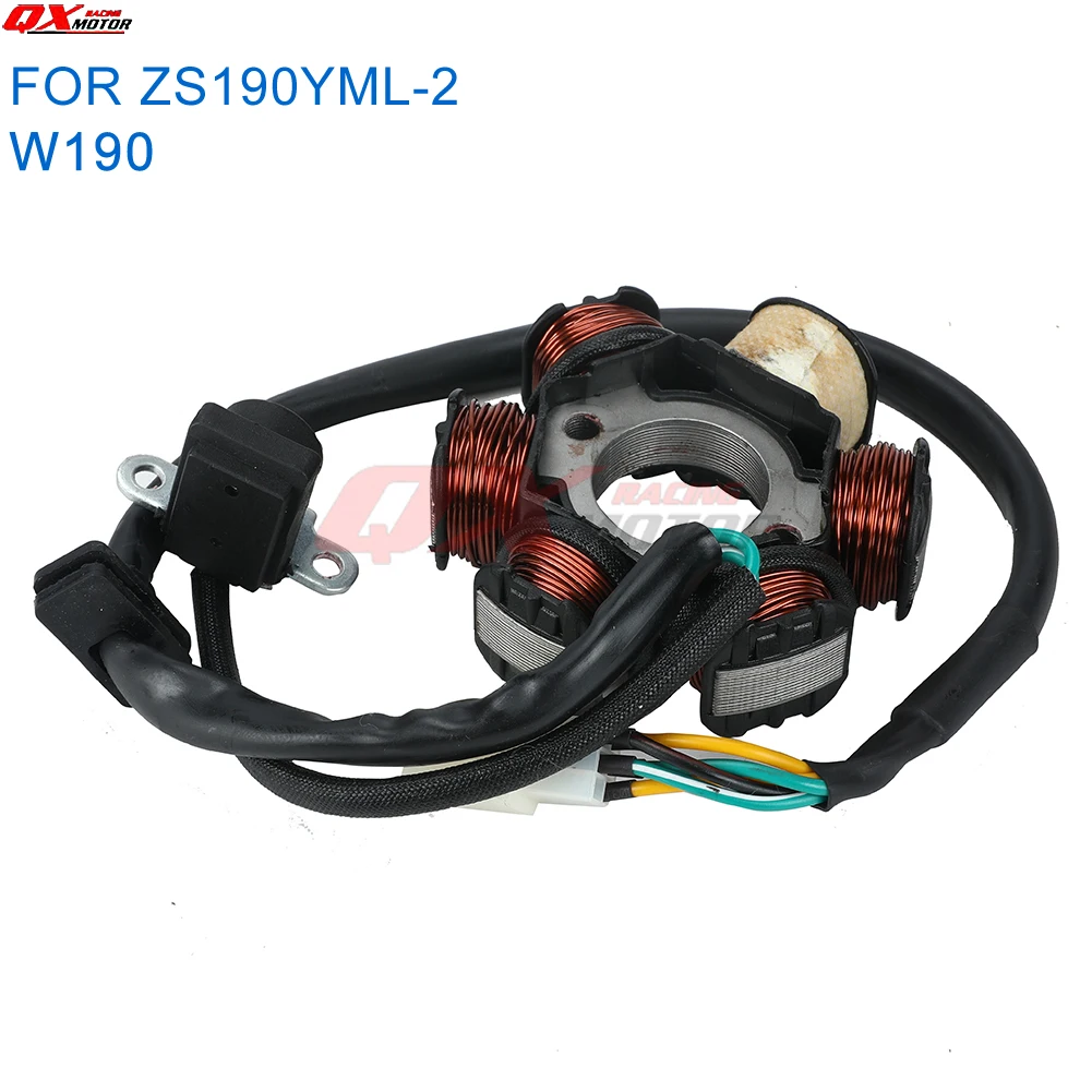 Катушка статора зажигания мотоцикла для ZongShen 190cc Z190 W190 1P62YML-2 электрический