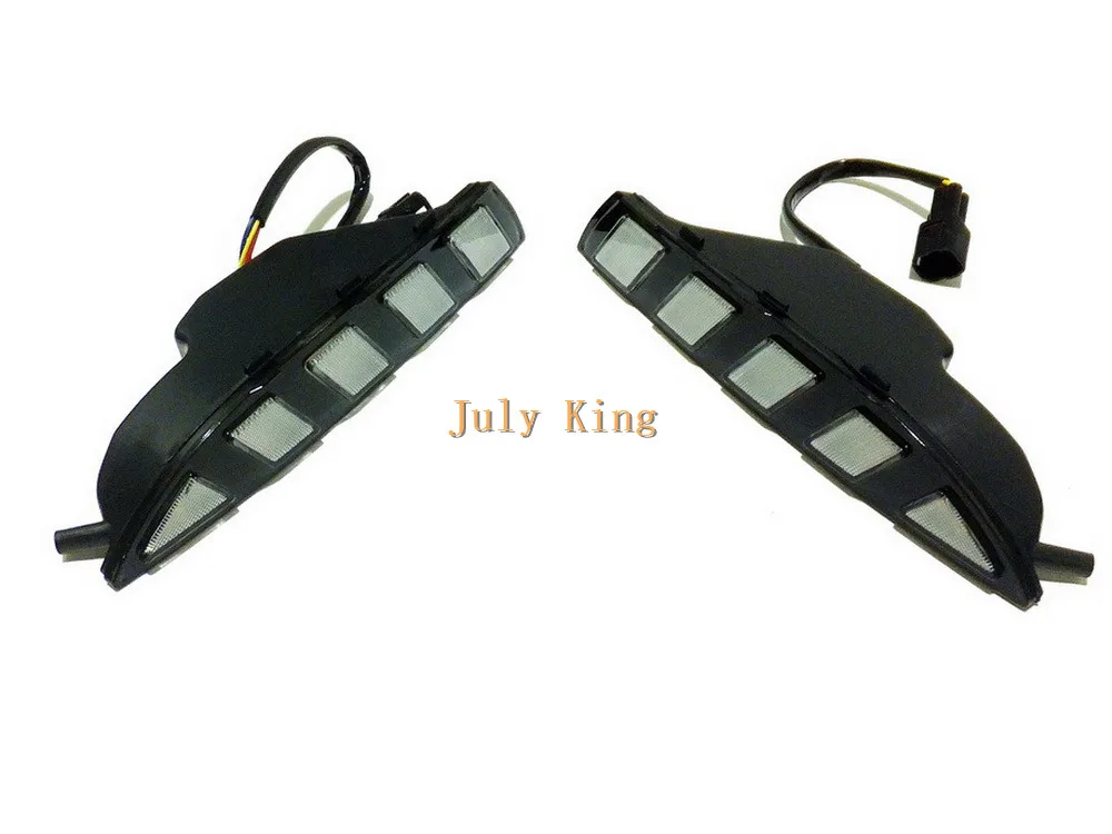 July King светодиодный чехол для дневных ходовых огней для VW scirocco 2008-14, Белый DRL+ Ice Blue Night DRL+ желтый стример поворотников