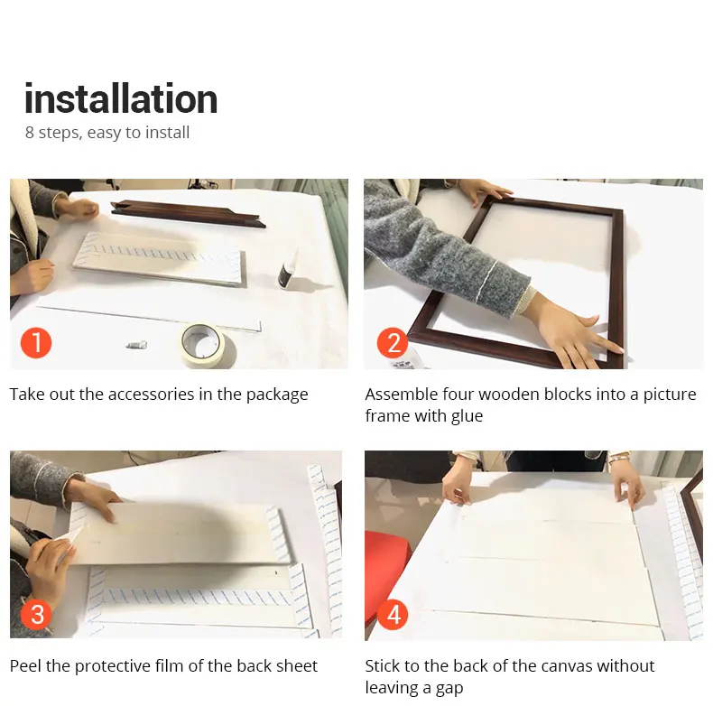 DIY PS Алмазная картина рамка для холста картина заводская цена настенная фоторамка Плакат рамка quadros de parede para sa