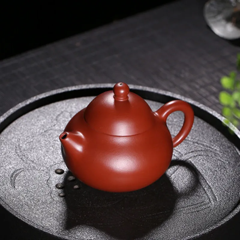 Горячая Распродажа 220cc аутентичный Yixing Raw Ore Dahongpao Zisha Pot Wendan Ceramics Artist Pure Handmade Bamboo Leaf