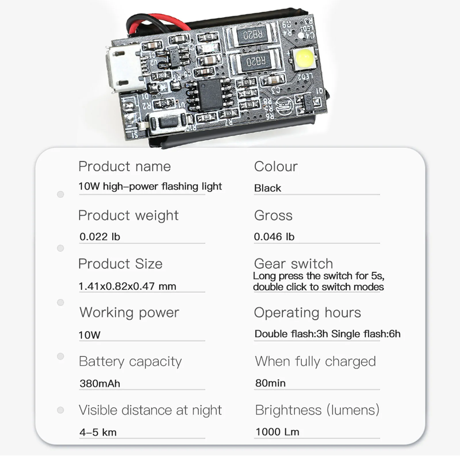 Высококачественная Стробоскопическая Лампа 10 Вт фонасветильник ночная сражение