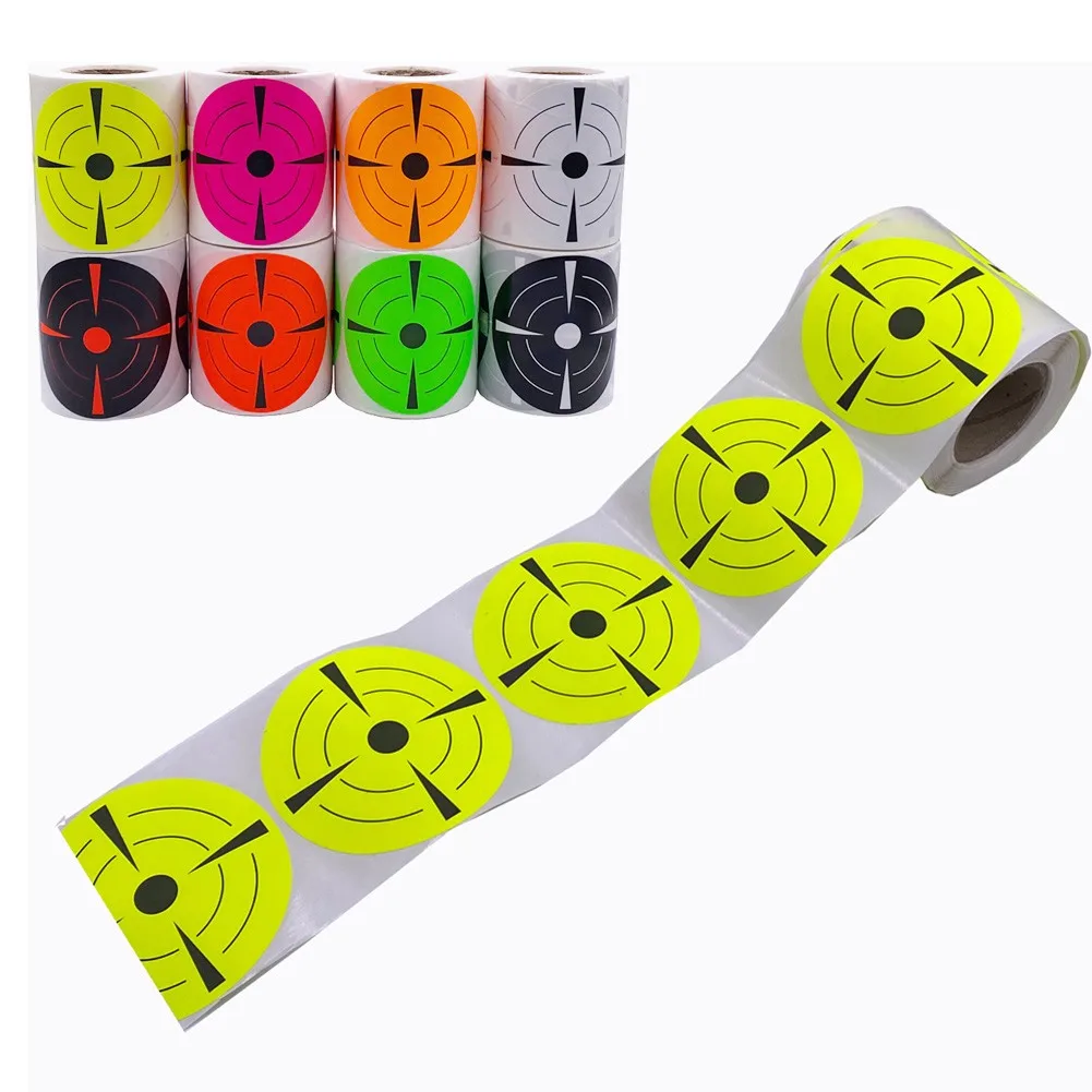

Florescent Target Sticker Paper Parper Reactive Sticker Target 200pcs/Roll