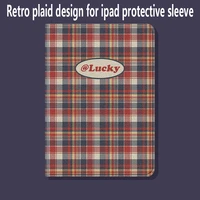for ipad 10 2 9 7 pro 11 12 9 mini 4 5 air 4 3 case 2020 retro lucky lattice with pen slot protective cover