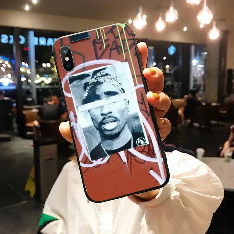 

Rapper 2pac Tupac singer Phone Case for iPhone 11 12 mini pro XS MAX 8 7 6 6S Plus X 5S SE 2020 XR shell