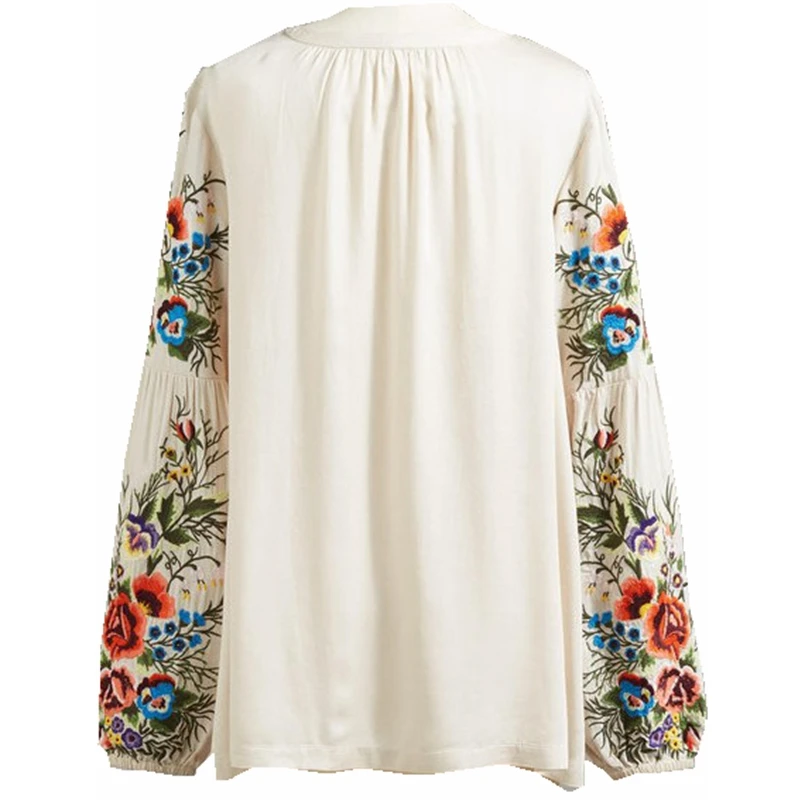 

Soft Loose Blouse For Women Ladies Tops And Blouse Chiffon Shirt For Women Long Sleeve Flower Printing S-5XL Size Comfortable