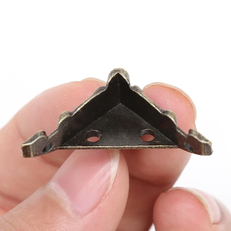 8 xdecorative Античная бронзовая бижутерия Подарочная коробка деревянный ящик