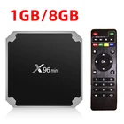 ТВ-приставка X96 mini Smart, Android TV Box 2 ГБ, 16 ГБ, Android 7,1 Amlogic S905W, четырехъядерный процессор, 2,4 ГГц, Wi-Fi, 1 ГБ, 8 ГБ, телеприставка Android 9,0