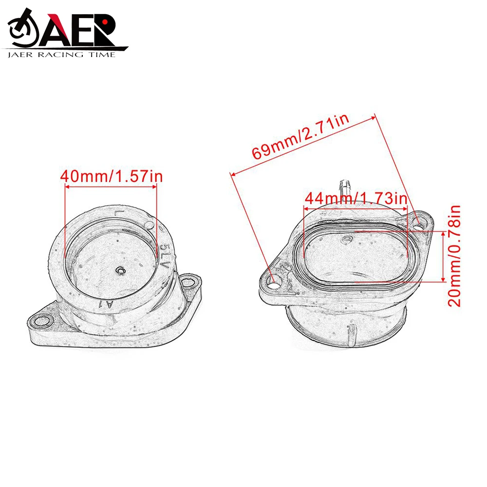 

4Pcs Motor Motocross Carburetor Interface Glue Connector Adapter For Yamaha 5LV-13586-01 FZS1000 FZ1 Fazer 1000 2001-2005