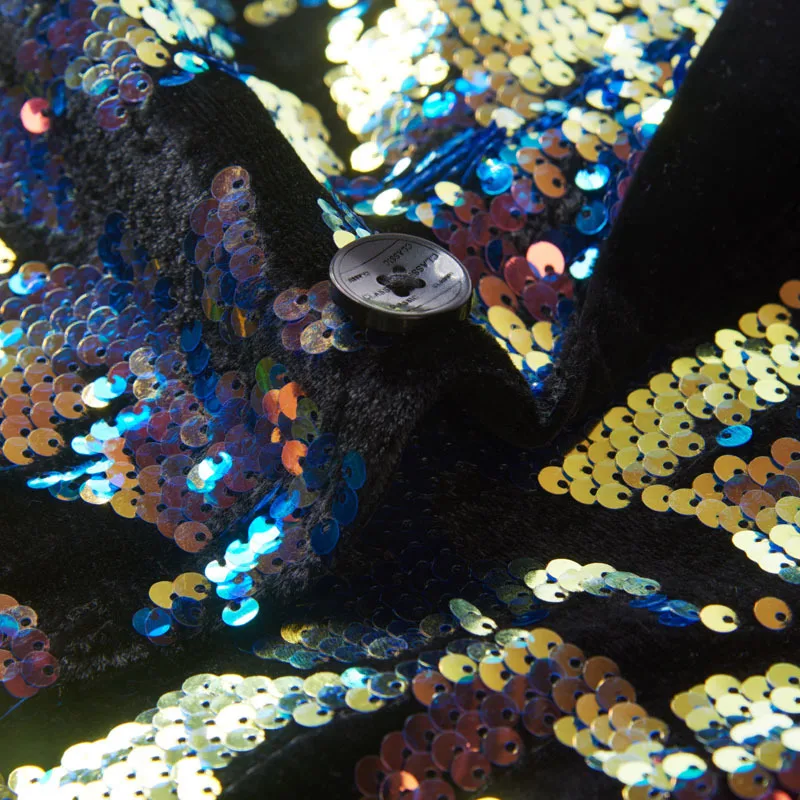 PYJTRL мужской модный синий золотой красный блестящий бархатный блейзер DJ певец