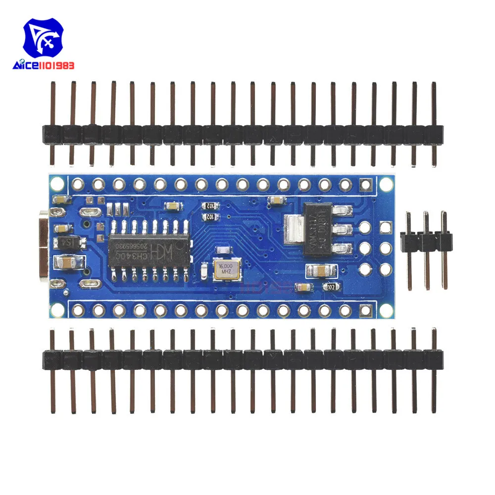 Адаптер diymore Type-C CH340 Nano V3.0 ATMEGA328P-MU ATMEGA328 макетная плата модуля микроконтроллера