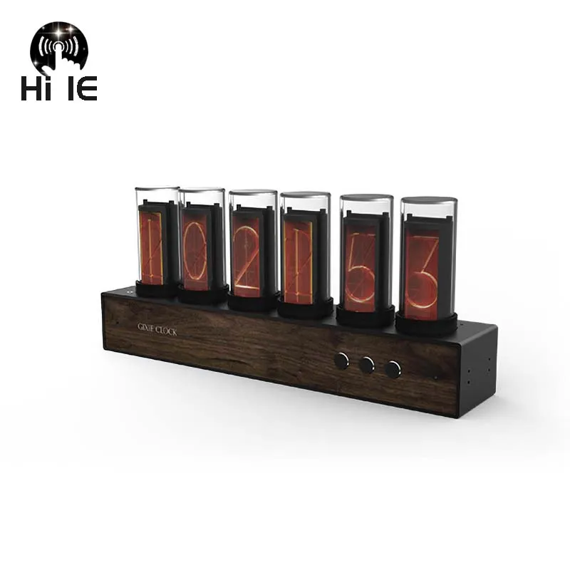 Цифровые часы-трубка RGB светящиеся в стиле стимпанк тяжелый металл ретро