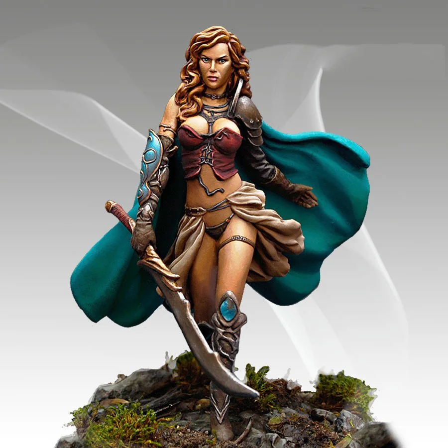

1:32 scale die-casting resin assembly model magic elf warrior model requires hand-coloring assembly model free shipping