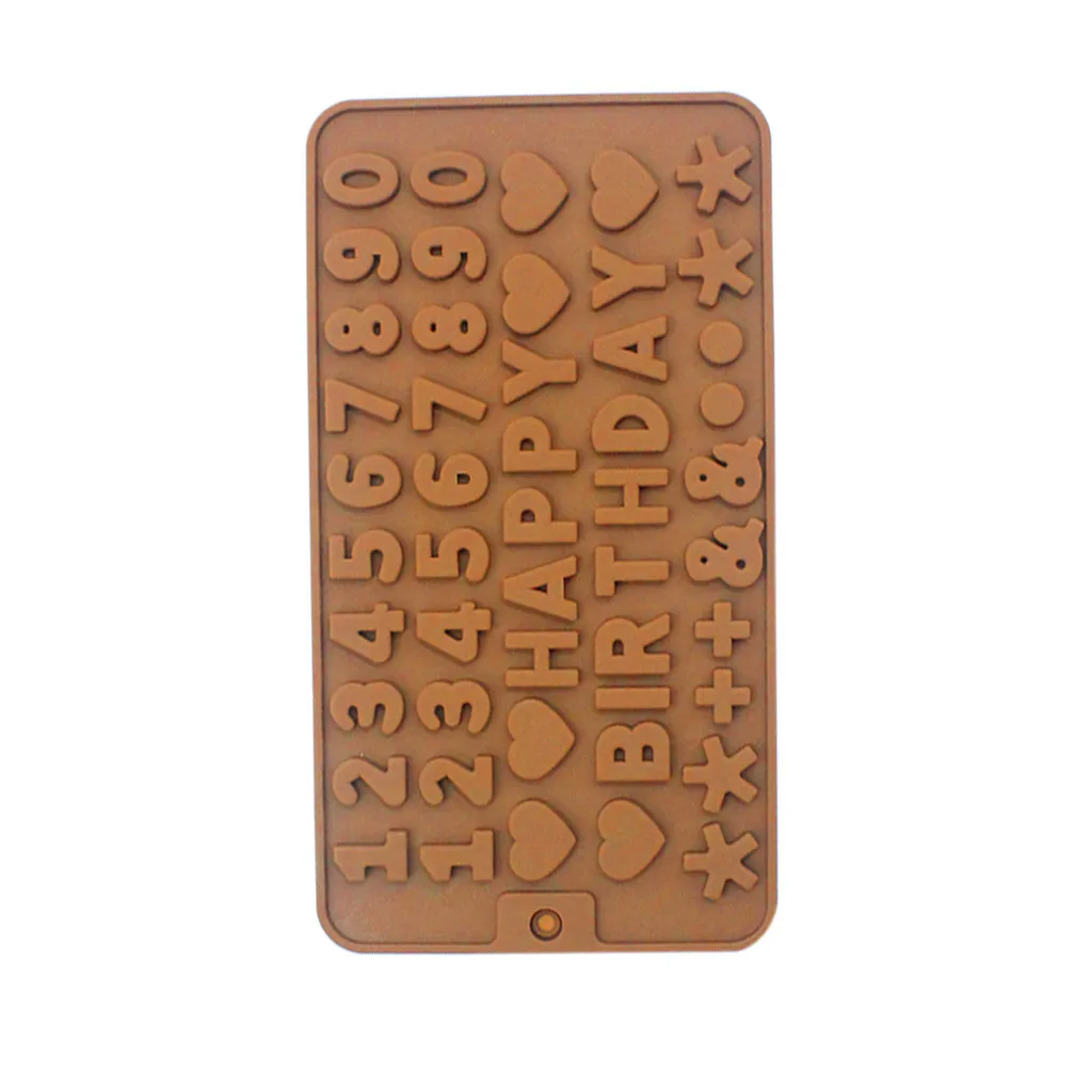 Цифровая силиконовая форма алфавита принадлежности для выпечки на день рождения