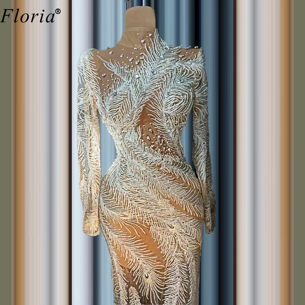 Женские коктейльные платья в пол прозрачные вечерние для выпускного вечера 2020 |