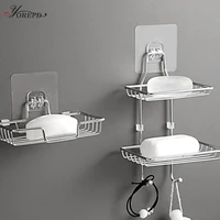 oyorefd strong wall mounted stainless steel soap holder bathroom double layer drain soap tray shower soap dish bathroom products