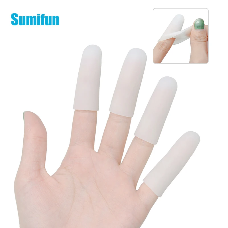 

6 шт., силиконовая трубка для защиты мизинца, мозоль, волдырь, разделитель пальцев