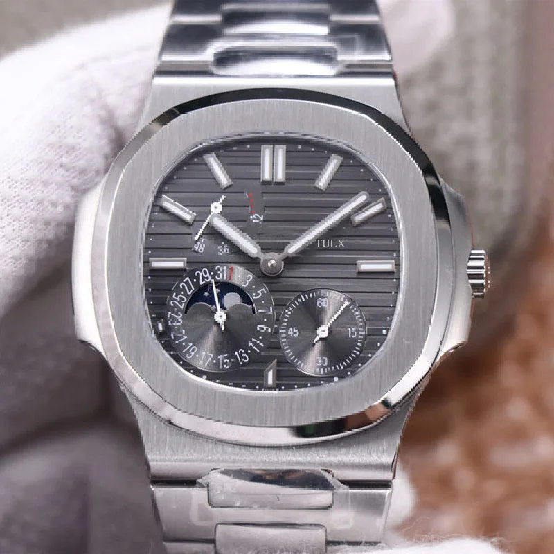 

Replica Men's Watches TULX Sports 5712G-002 Automatic Mechanical Top Brand Grey Dial Watch New Design Fashion Casual