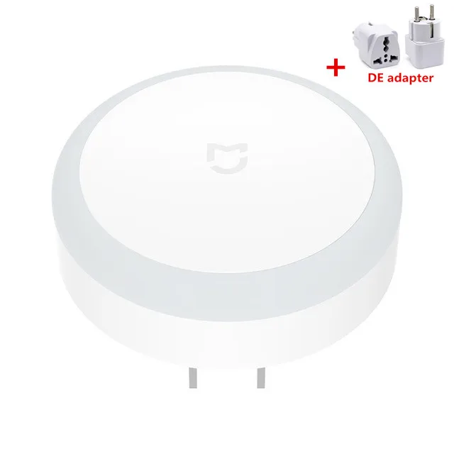 Add DE Adpater Новое прибытие Xiaomi Мини подключаемого модуля Ночной светильник с учетом Сенсор сенсорный выключатель интеллигентая(ый) ночной Светильник для дома - Цвет: Add DE Adpater
