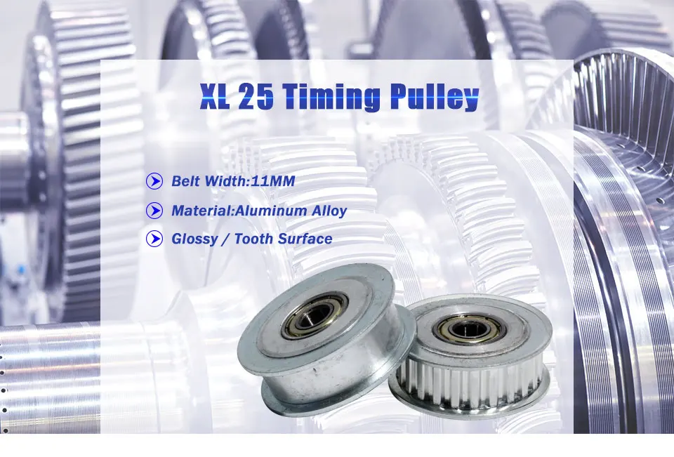 LUPULLEY XL 25T зубы зубчатый шкив без шаг оконченного отверстия 5/6/7/8/10/12/15 мм с 2 подшипники AF зубчатый шкив