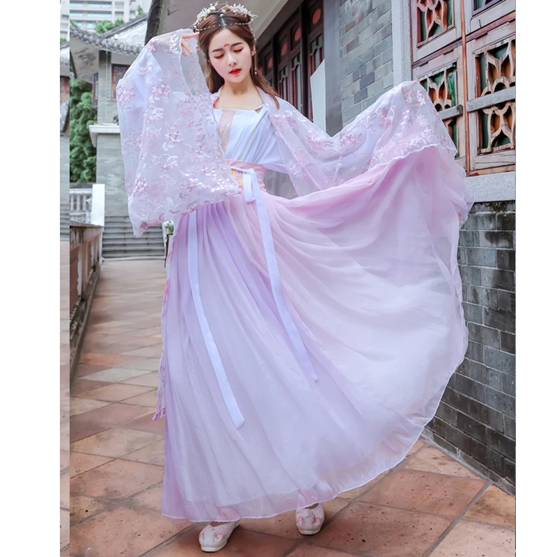 

Танцевальная вечеринка династии Тан, набор династии Мин ханьфу, модная одежда, сказочное платье, женская одежда, традиционный китайский кос...